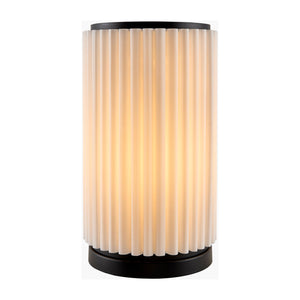   Modern European furniture - White Fluted Linen Table Lamp - www.oroa.com | Oroa.com