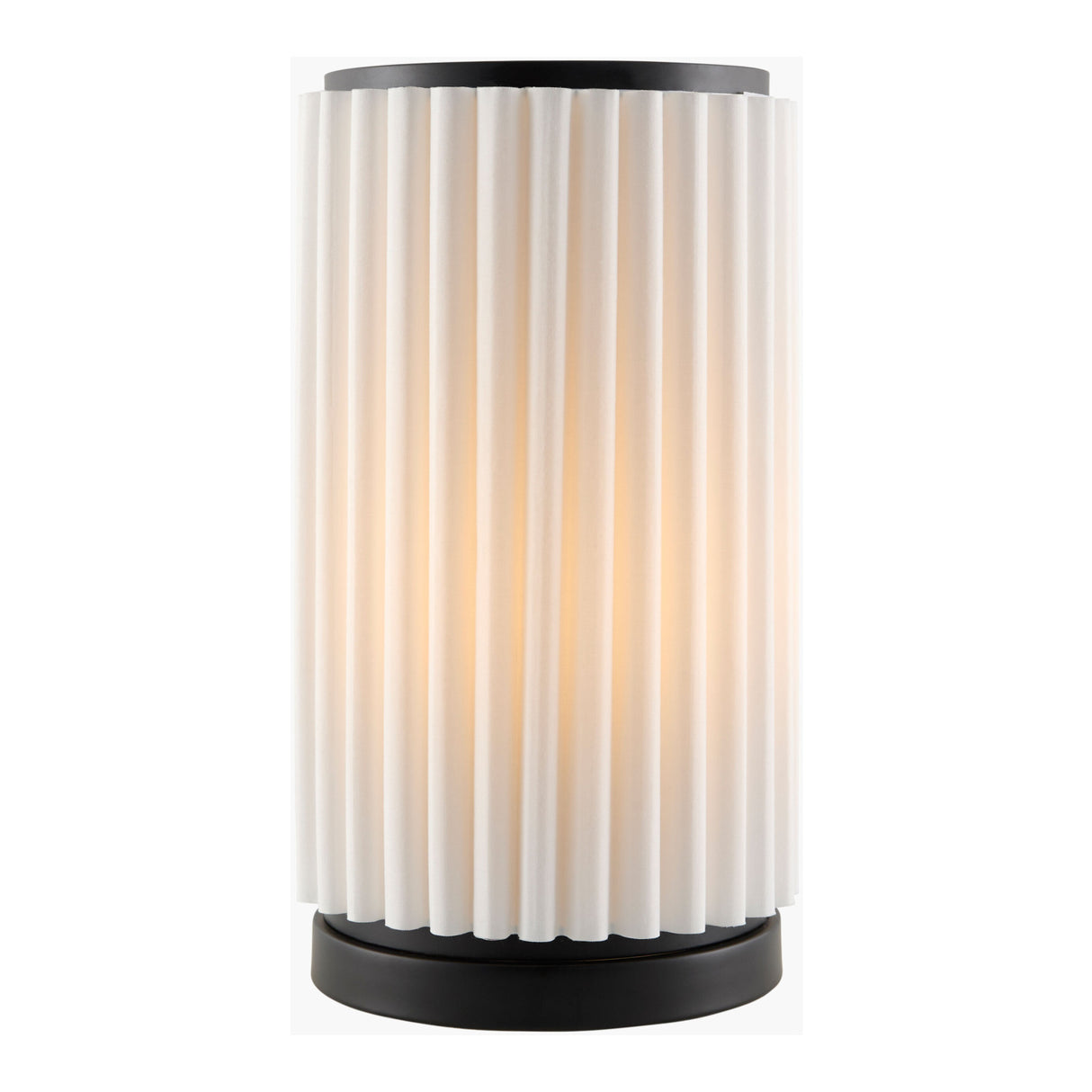   Modern European furniture - White Fluted Linen Table Lamp - www.oroa.com | Oroa.com