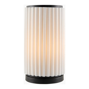   Modern European furniture - White Fluted Linen Table Lamp - www.oroa.com | Oroa.com