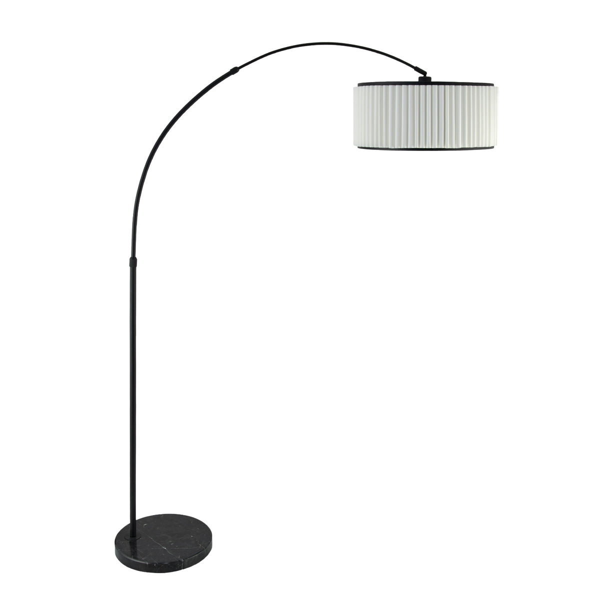   Modern European furniture - White Fluted Linen Floor Lamp - www.oroa.com | Oroa.com