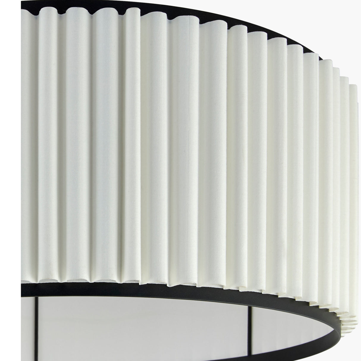   Modern European furniture - White Fluted Linen Floor Lamp - www.oroa.com | Oroa.com