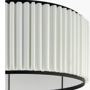   Modern European furniture - White Fluted Linen Floor Lamp - www.oroa.com | Oroa.com