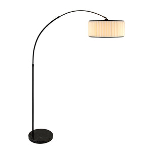  Modern European furniture - White Fluted Linen Floor Lamp - www.oroa.com | Oroa.com