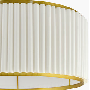   Modern European furniture - White Fluted Linen Floor Lamp - www.oroa.com | Oroa.com