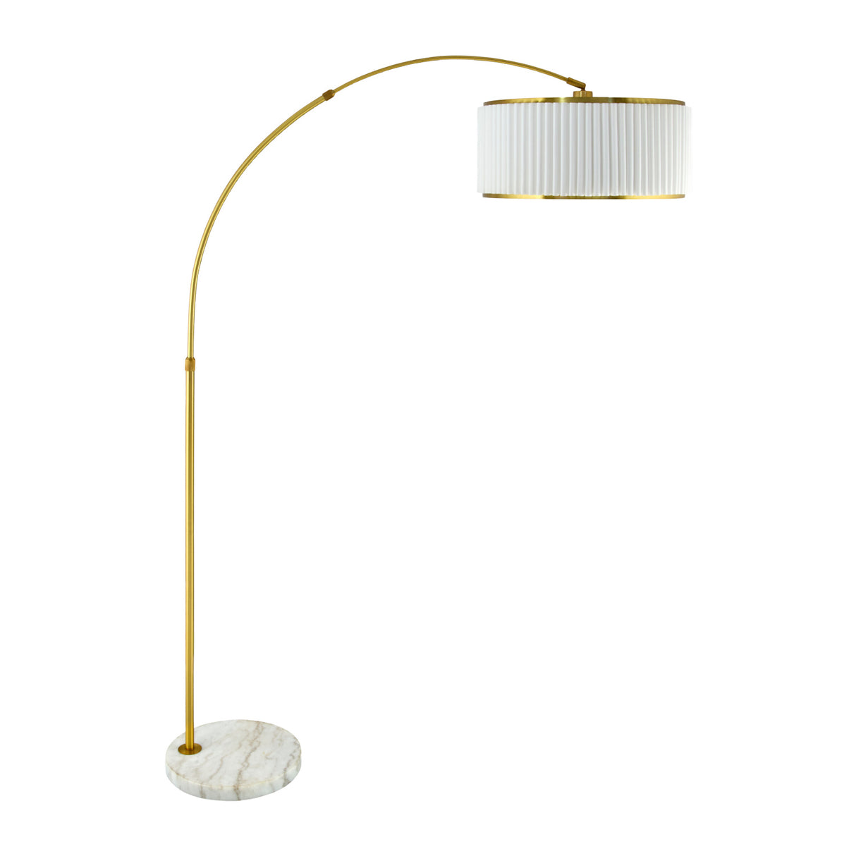   Modern European furniture - White Fluted Linen Floor Lamp - www.oroa.com | Oroa.com
