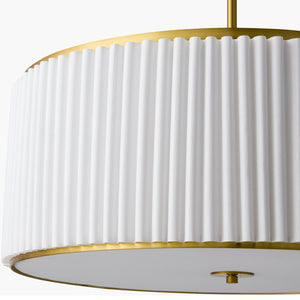   Modern European furniture - White Fluted 2-Light Chandelier - www.oroa.com | Oroa.com