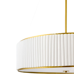   Modern European furniture - White Fluted 2-Light Chandelier - www.oroa.com | Oroa.com