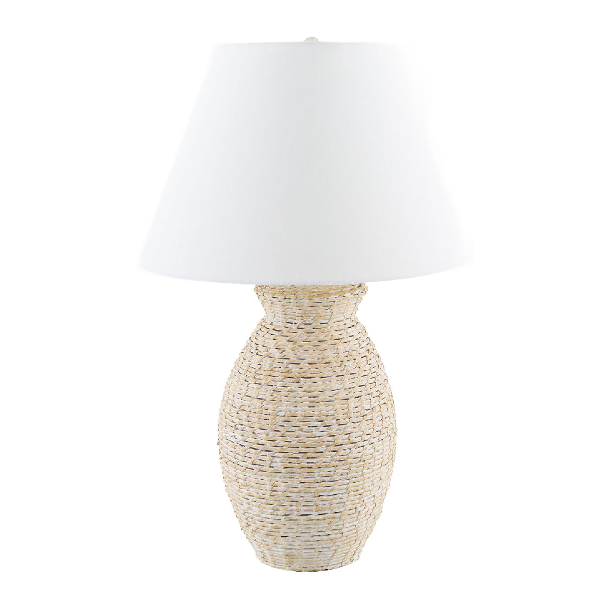  Modern European furniture - Painted Rattan Accent Table Lamp - www.oroa.com | Oroa.com