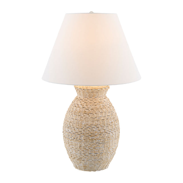 Modern European furniture - Painted Rattan Accent Table Lamp - www.oroa.com