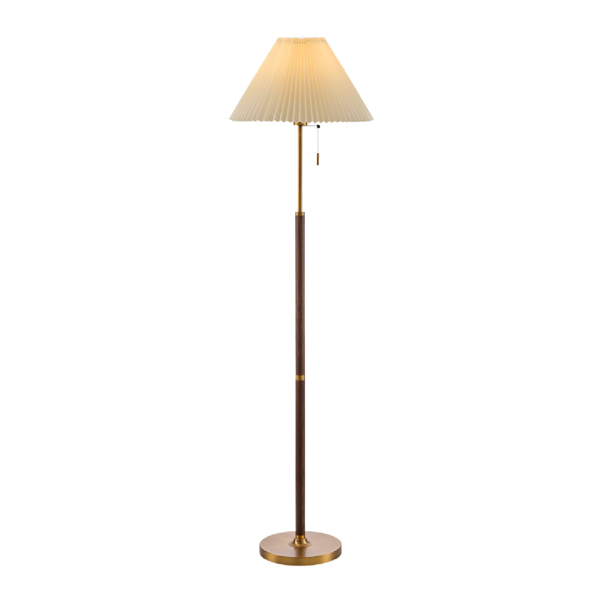   Modern European furniture - Pleated White Linen Floor Lamp - www.oroa.com | Oroa.com
