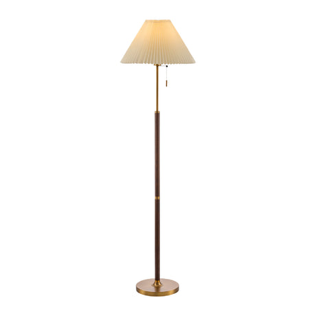   Modern European furniture - Pleated White Linen Floor Lamp - www.oroa.com | Oroa.com