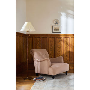   Modern European furniture - Pleated White Linen Floor Lamp - www.oroa.com | Oroa.com