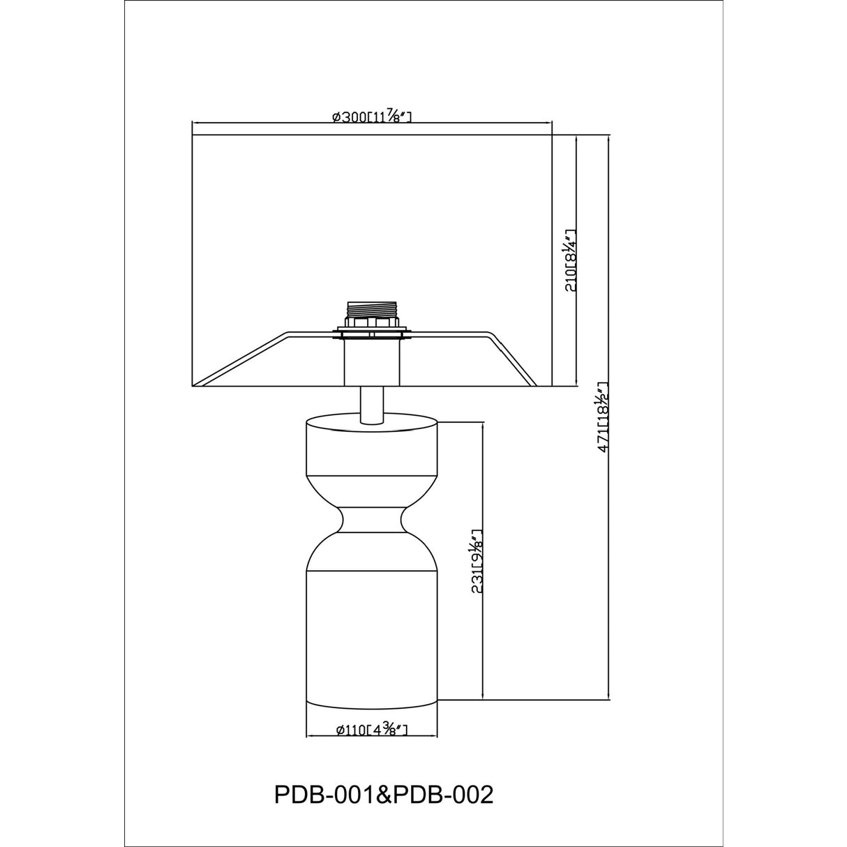   Modern European furniture - Hourglass Accent Table Lamp - www.oroa.com | Oroa.com