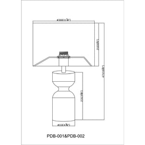   Modern European furniture - Hourglass Accent Table Lamp - www.oroa.com | Oroa.com