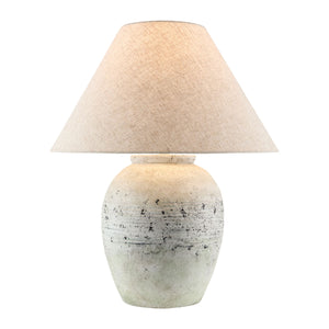   Modern European furniture - Painted White Cement Table Lamp - www.oroa.com | Oroa.com