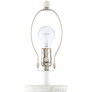   Modern European furniture - Painted White Cement Table Lamp - www.oroa.com | Oroa.com