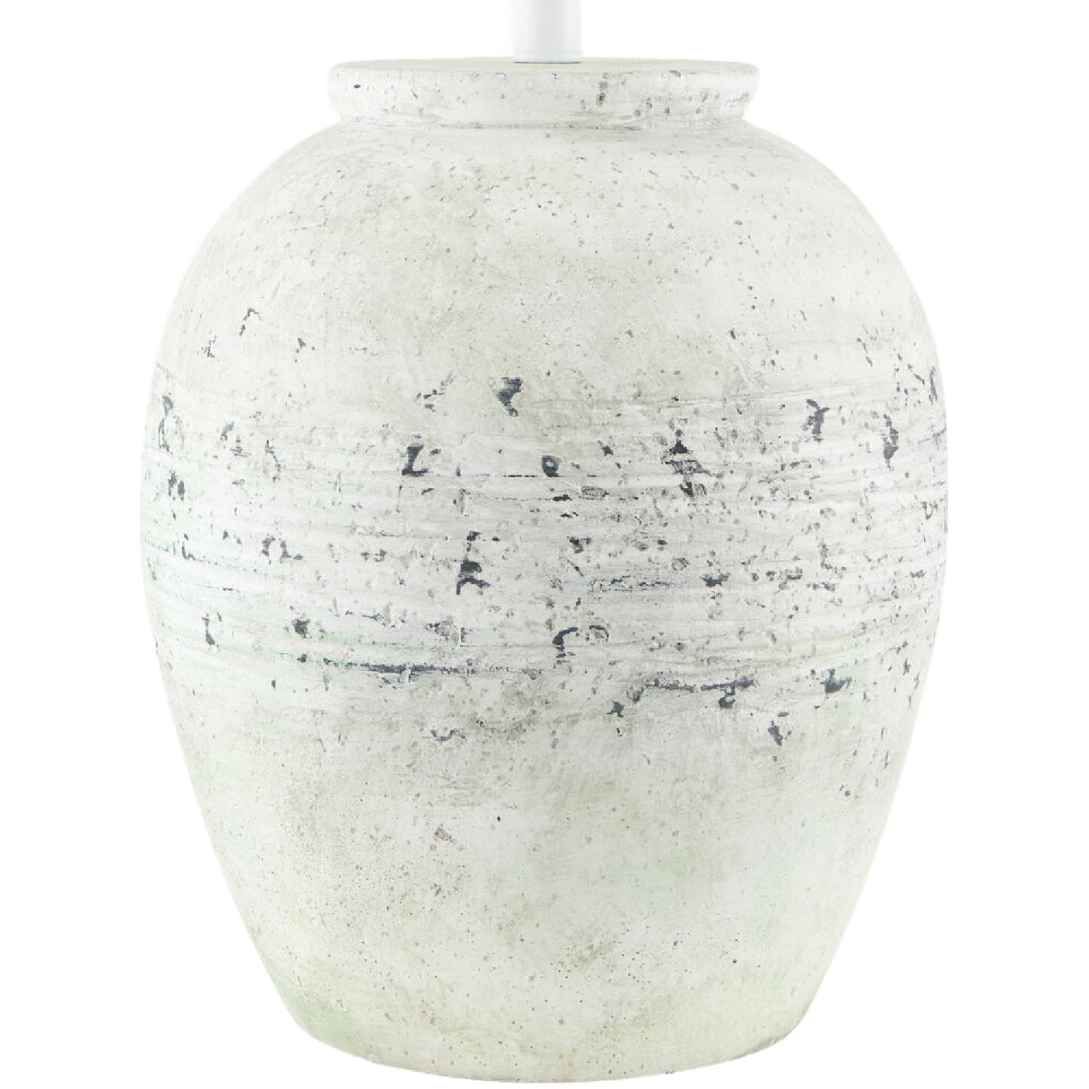   Modern European furniture - Painted White Cement Table Lamp - www.oroa.com | Oroa.com