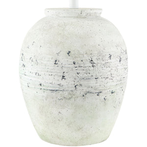  Modern European furniture - Painted White Cement Table Lamp - www.oroa.com | Oroa.com