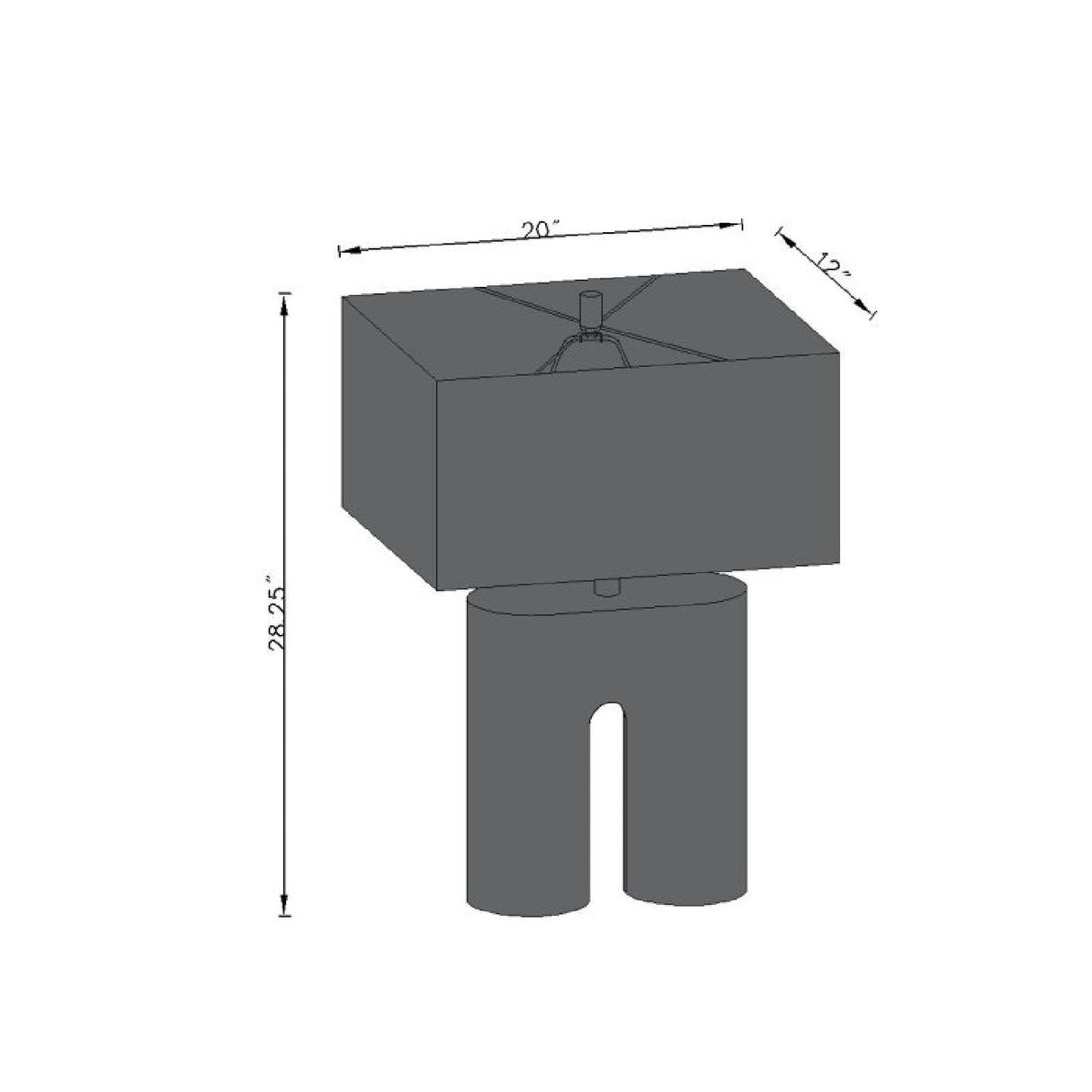   Modern European furniture - Painted Gray Accent Table Lamp - www.oroa.com | Oroa.com