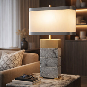   Modern European furniture - Green Marble Table Lamp - www.oroa.com | Oroa.com