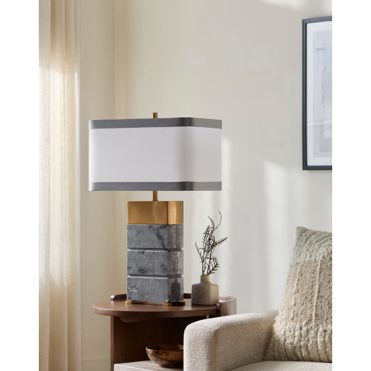   Modern European furniture - Green Marble Table Lamp - www.oroa.com | Oroa.com