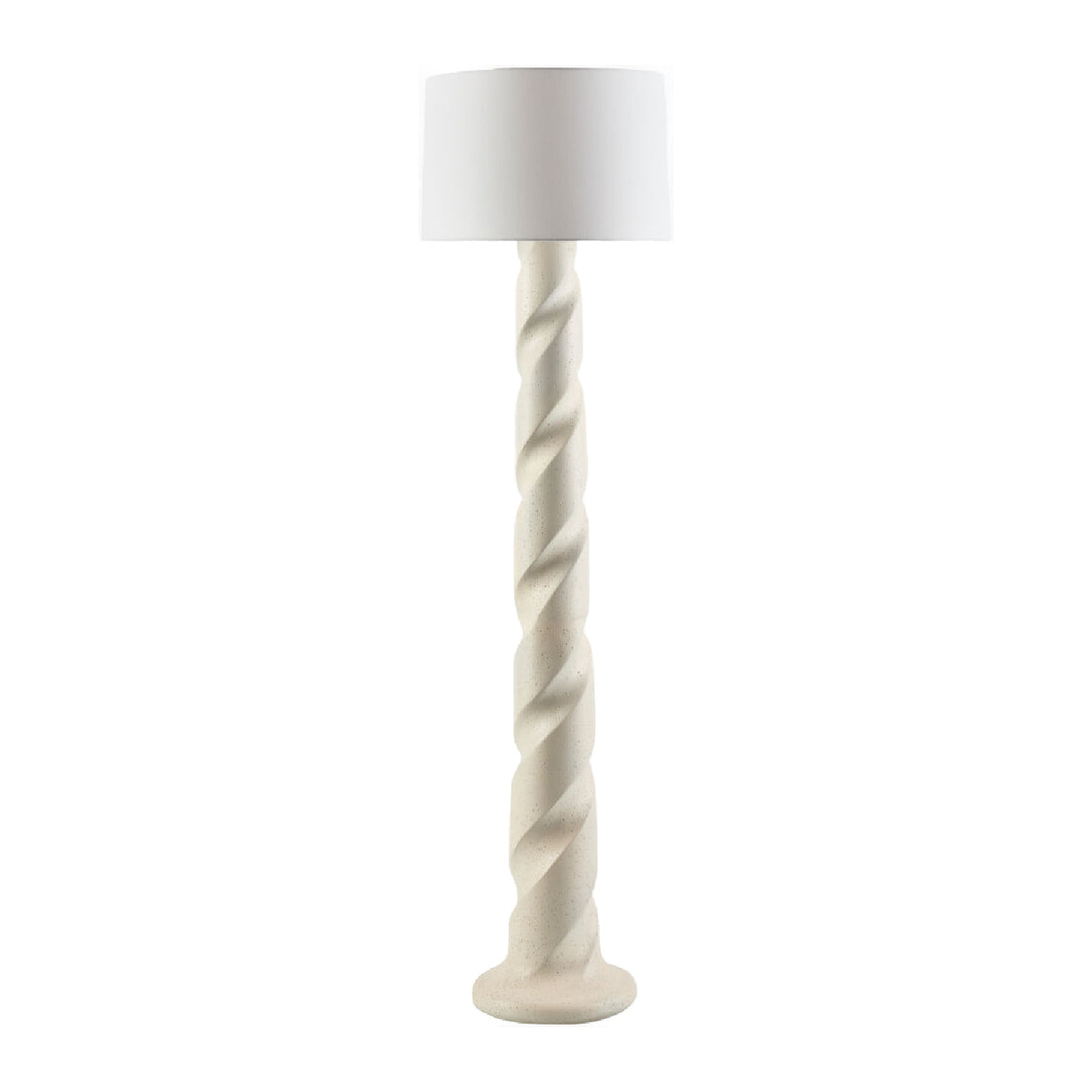   Modern European furniture - Cream Spiral Accent Floor Lamp - www.oroa.com | Oroa.com