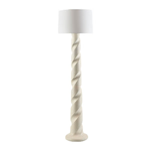   Modern European furniture - Cream Spiral Accent Floor Lamp - www.oroa.com | Oroa.com
