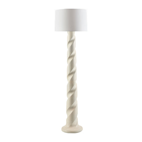   Modern European furniture - Cream Spiral Accent Floor Lamp - www.oroa.com | Oroa.com