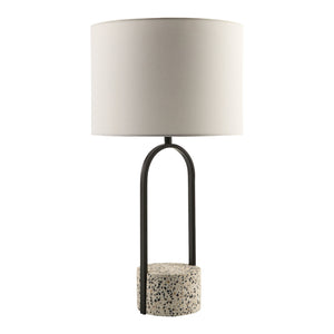   Modern European furniture - Black Framed Cement Table Lamp - www.oroa.com | Oroa.com