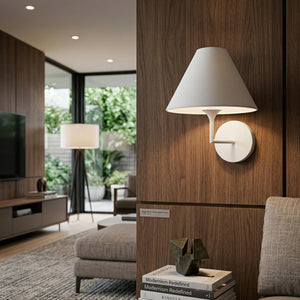   Modern European furniture - Lacquered White Iron Wall Lamp - www.oroa.com | Oroa.com