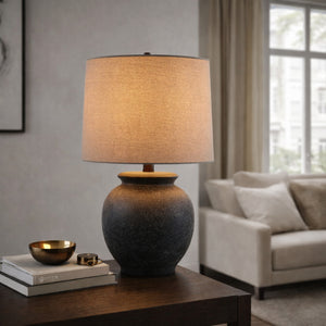   Modern European furniture - Antique Gray Ceramic Table Lamp - www.oroa.com | Oroa.com