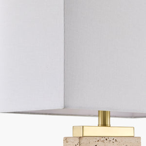   Modern European furniture - Travertine Accent Table Lamp - www.oroa.com | Oroa.com