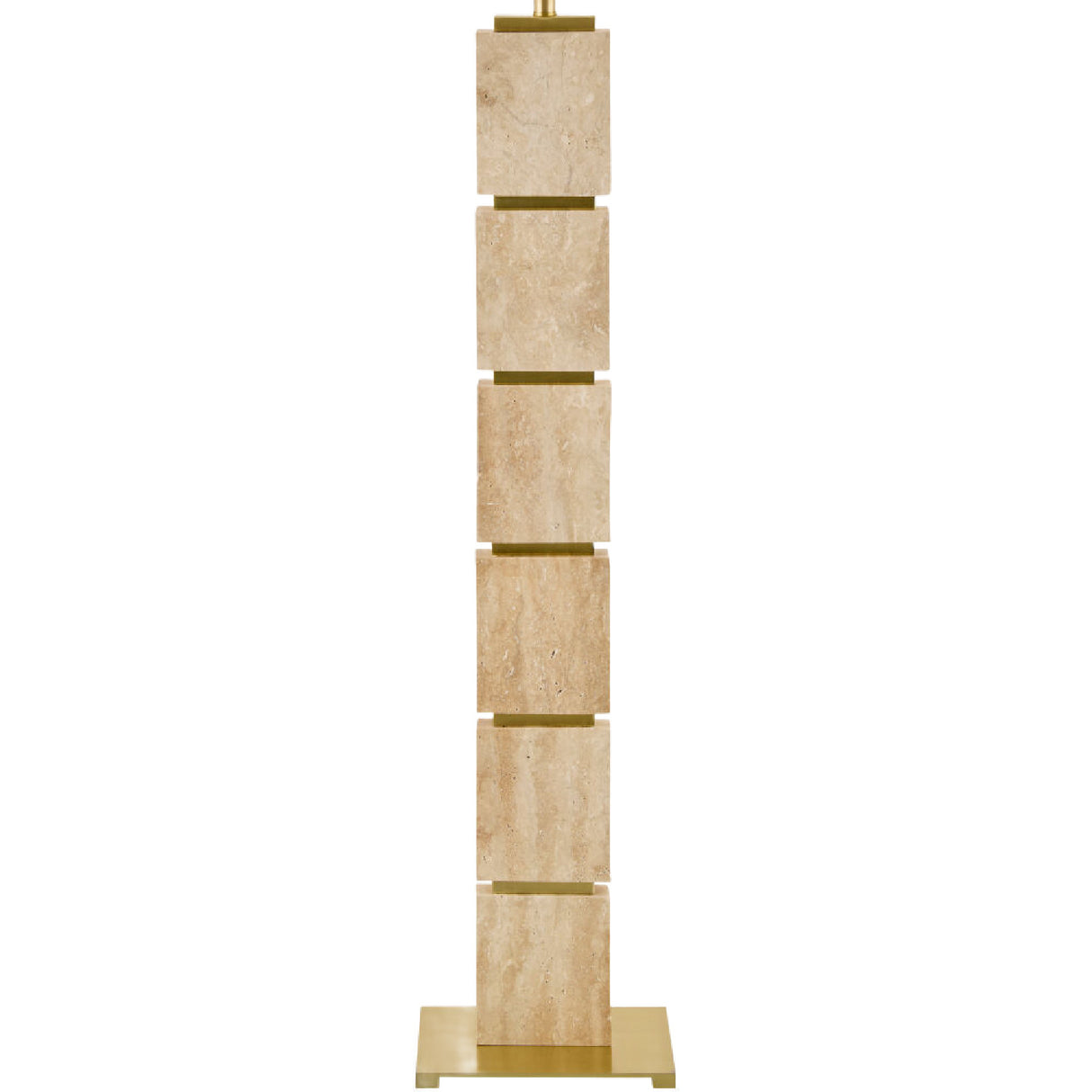   Modern European furniture - Natural Travertine Accent Floor Lamp - www.oroa.com | Oroa.com