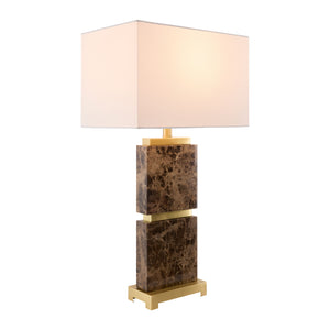   Modern European furniture - Travertine Accent Table Lamp - www.oroa.com | Oroa.com