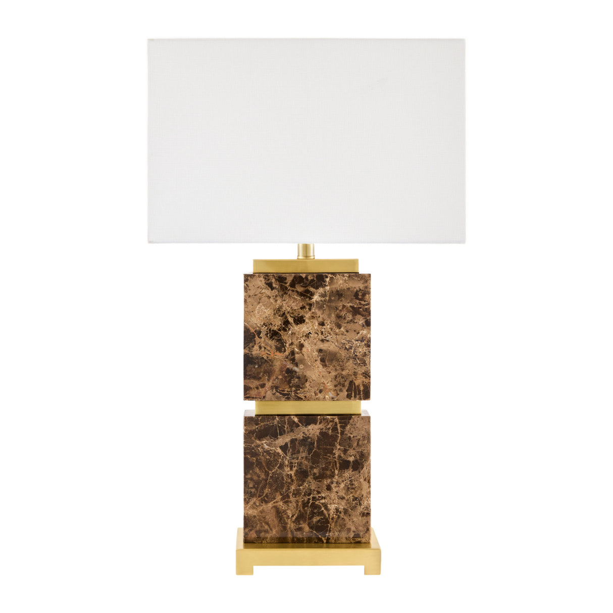   Modern European furniture - Travertine Accent Table Lamp - www.oroa.com | Oroa.com