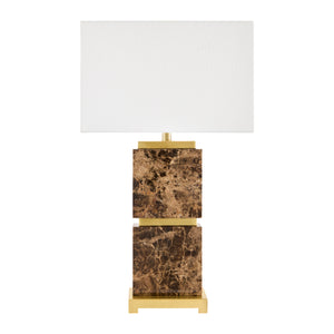   Modern European furniture - Travertine Accent Table Lamp - www.oroa.com | Oroa.com