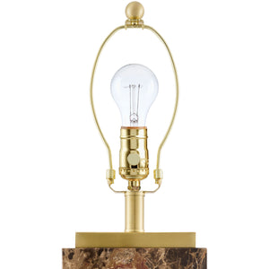   Modern European furniture - Travertine Accent Table Lamp - www.oroa.com | Oroa.com