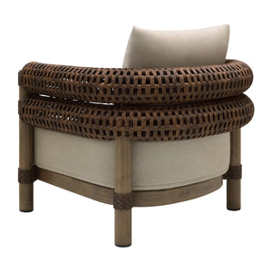   Modern European furniture - Cushioned Wicker Outdoor Accent Chair - www.oroa.com | Oroa.com