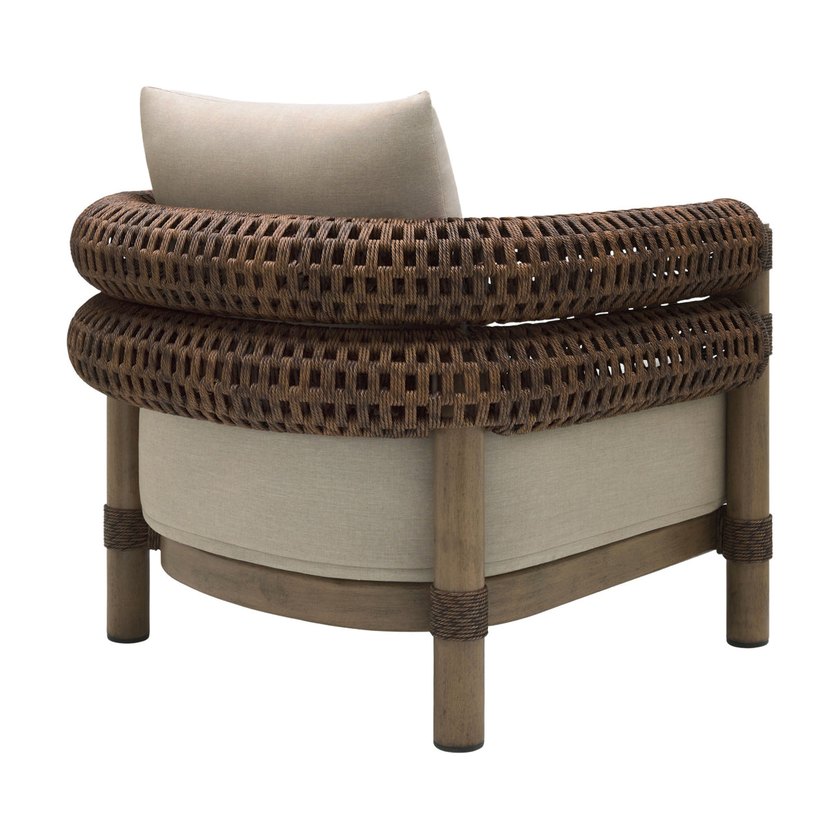   Modern European furniture - Cushioned Wicker Outdoor Accent Chair - www.oroa.com | Oroa.com