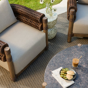   Modern European furniture - Cushioned Wicker Outdoor Accent Chair - www.oroa.com | Oroa.com