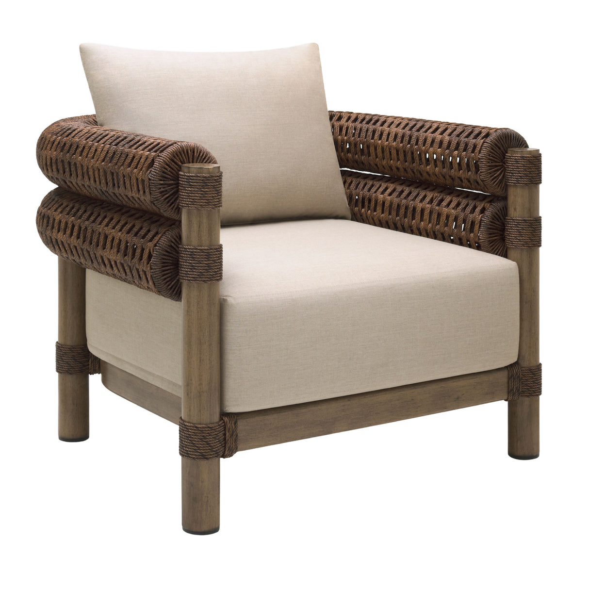   Modern European furniture - Cushioned Wicker Outdoor Accent Chair - www.oroa.com | Oroa.com