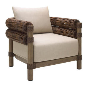   Modern European furniture - Cushioned Wicker Outdoor Accent Chair - www.oroa.com | Oroa.com