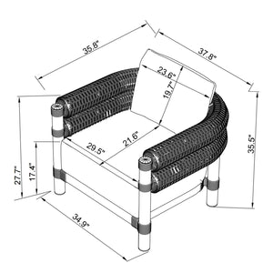   Modern European furniture - Cushioned Wicker Outdoor Accent Chair - www.oroa.com | Oroa.com