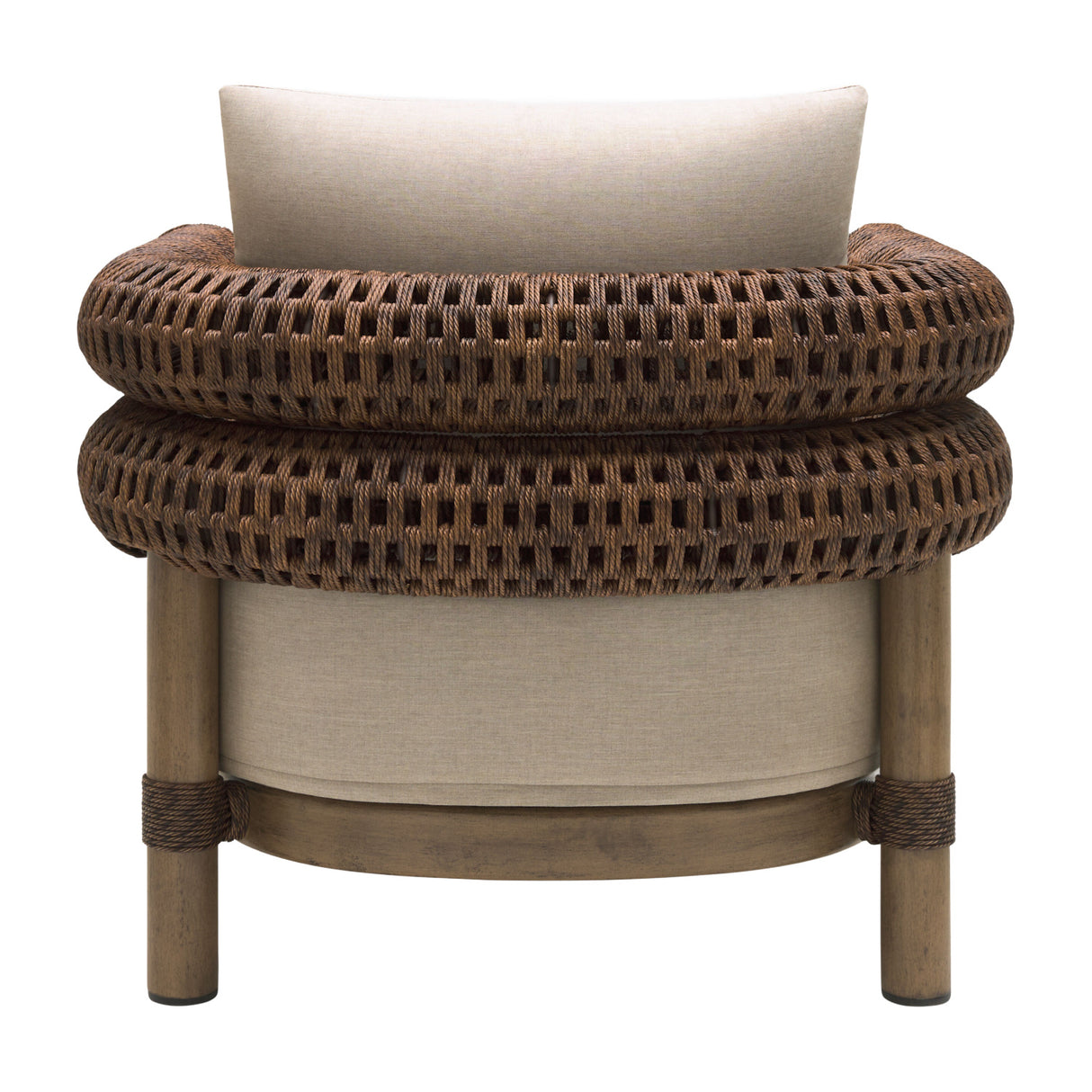   Modern European furniture - Cushioned Wicker Outdoor Accent Chair - www.oroa.com | Oroa.com