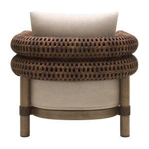  Modern European furniture - Cushioned Wicker Outdoor Accent Chair - www.oroa.com | Oroa.com