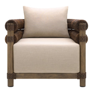   Modern European furniture - Cushioned Wicker Outdoor Accent Chair - www.oroa.com | Oroa.com