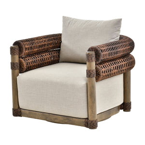   Modern European furniture - Cushioned Wicker Outdoor Swivel Chair - www.oroa.com | Oroa.com