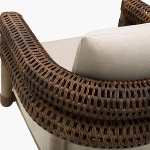   Modern European furniture - Cushioned Wicker Outdoor Swivel Chair - www.oroa.com | Oroa.com