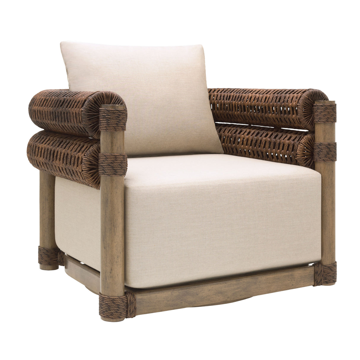   Modern European furniture - Cushioned Wicker Outdoor Swivel Chair - www.oroa.com | Oroa.com