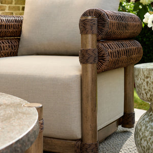   Modern European furniture - Cushioned Wicker Outdoor Swivel Chair - www.oroa.com | Oroa.com